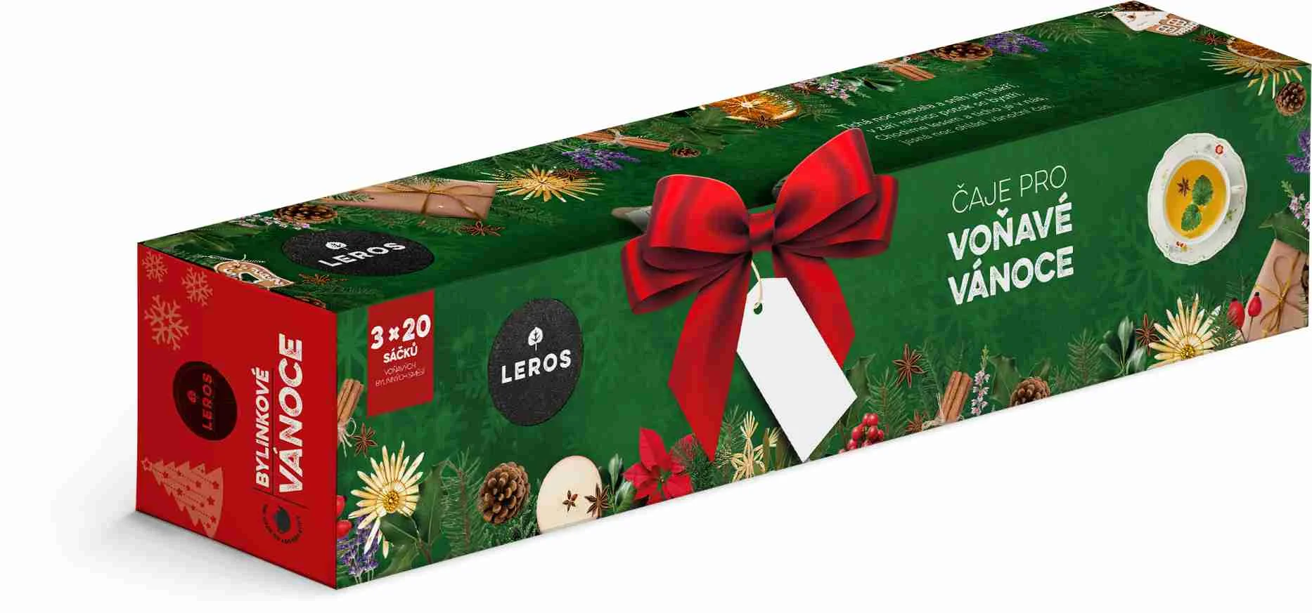 Leros ČAJE PRE VOŇAVÉ VIANOCE 3×20 ks, čaj