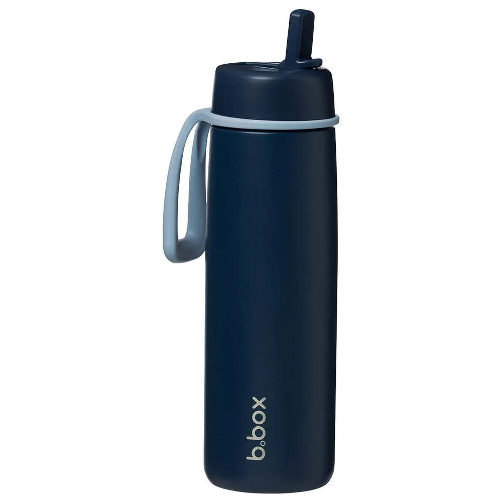 Nerezová termofľaša so slamkou 690 ml midnight, nerezová oceľ