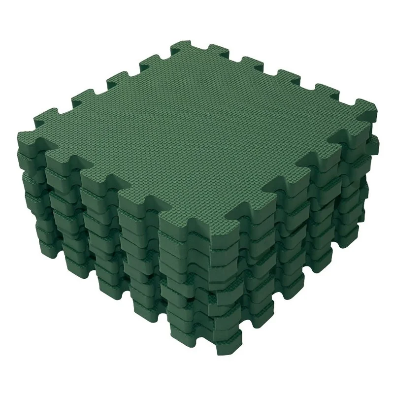 Podložka hracia puzzle Dark Green 90x90 cm