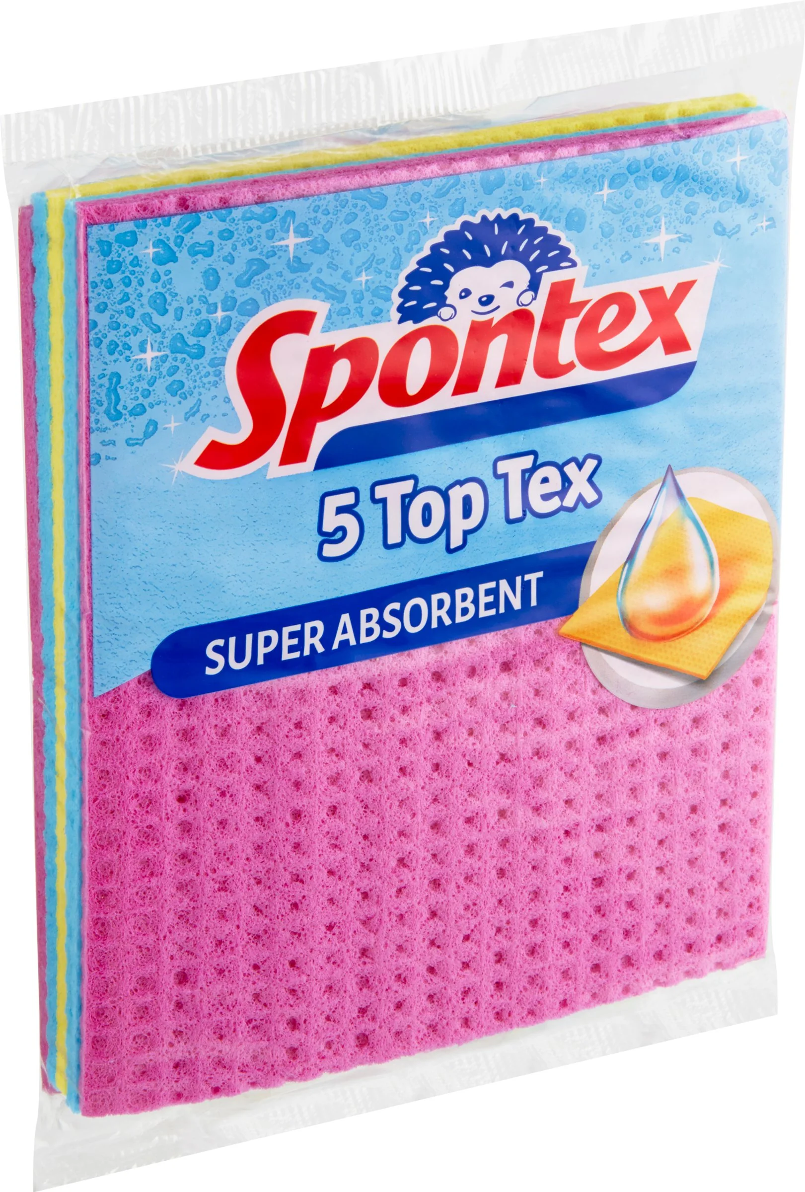 Spontex Top Tex hubková utierka 5ks 1×5 ks, hubková utierka