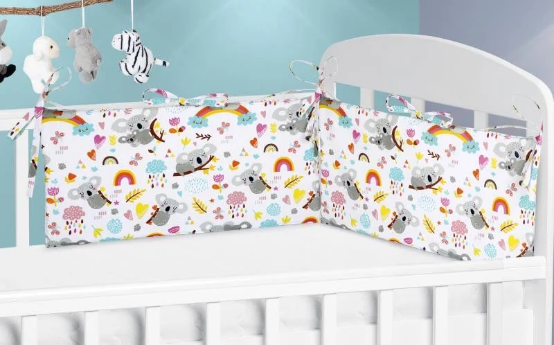 Mantinel do postieľky 111/013 koala s dúhou 60x28cm 1×1 ks, mantinel do postieľky