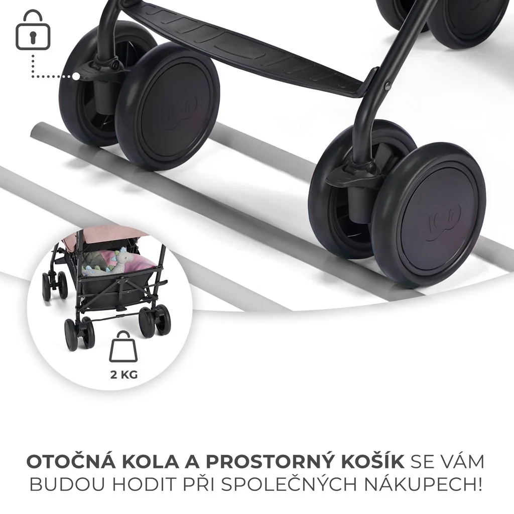 Kočík športový Siesta Pink Princess