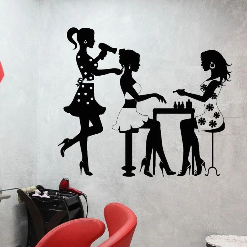 Samolepka na stenu/Tapeta Beauty Salon