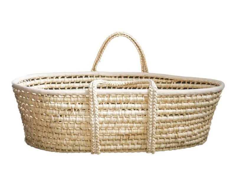AHOJBABY Mojžišov košík pre bábätko Corn Natural + matrac 1×1 ks, mojžišov košík