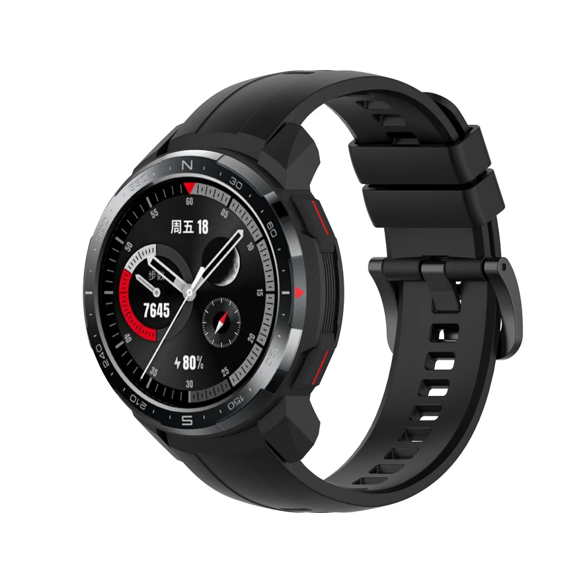 BStrap Silicone remienok na Honor Watch GS Pro black