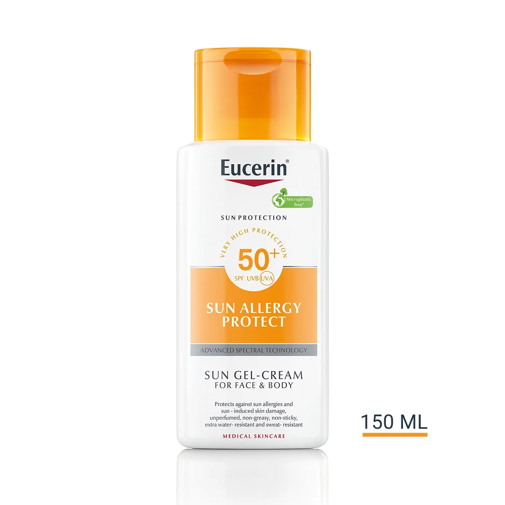 Eucerin SUN Ochranný krémový gél proti slnečnej alergii ALLERGY PROTECT SPF 50+ 1×150 ml, krémový gél