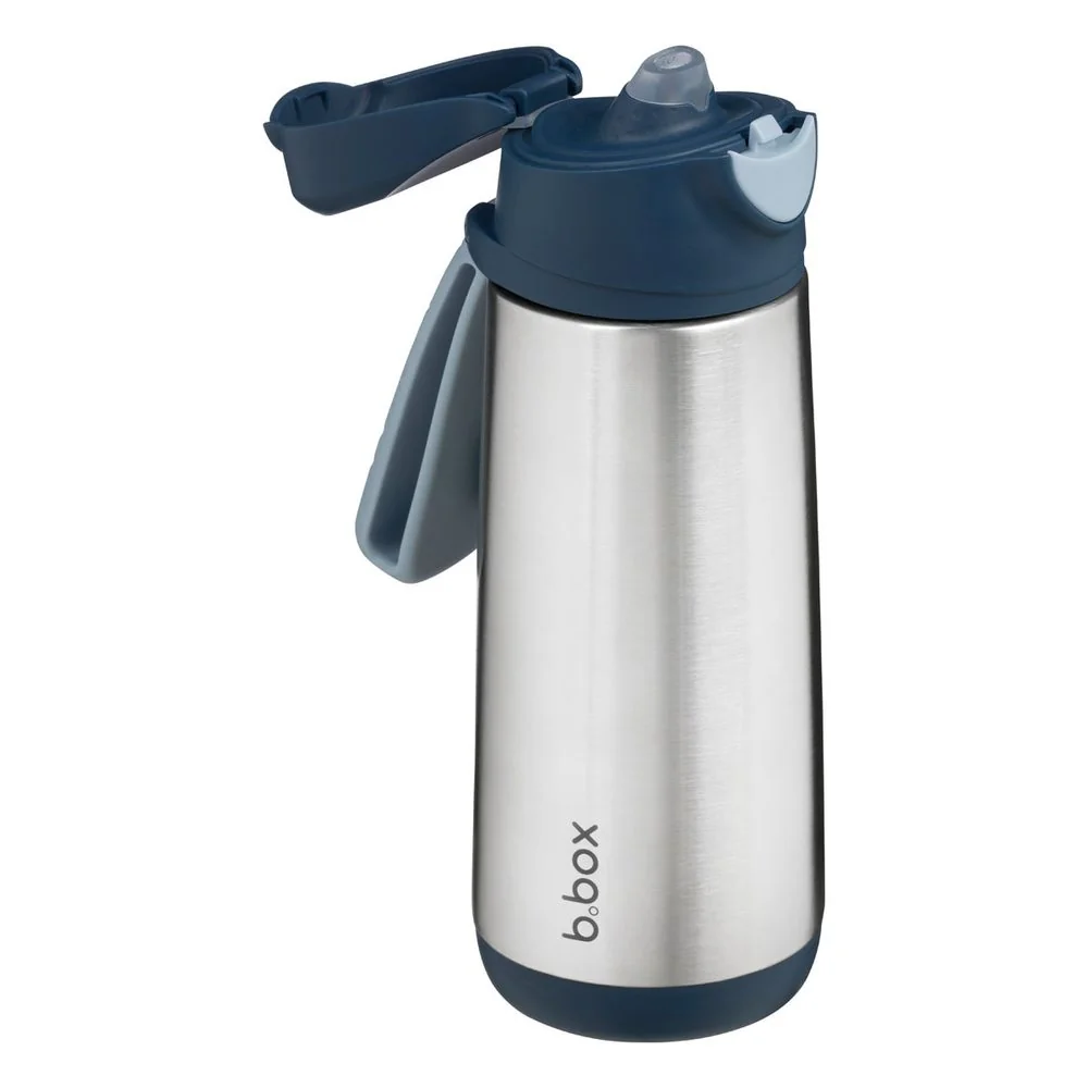 Športová termoska na pitie 500 ml midnight, nerezová oceľ