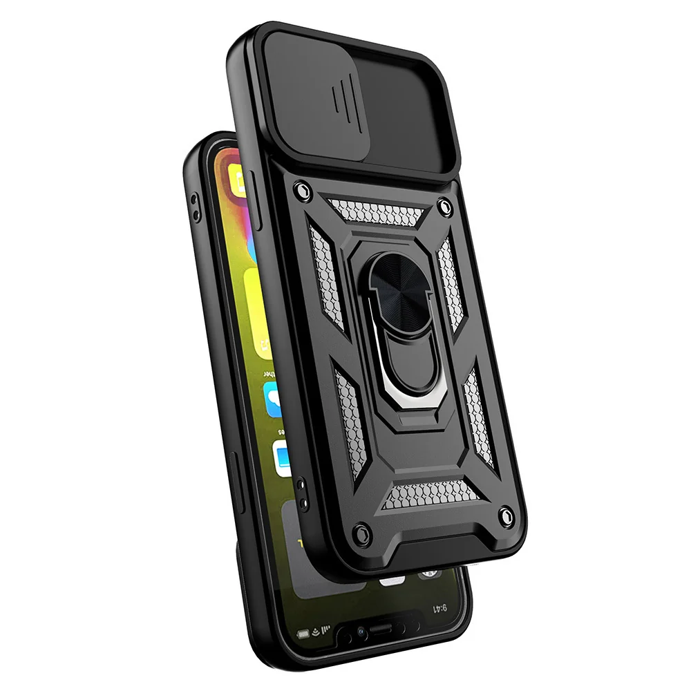 MG Slide Armor kryt na iPhone 15, čierny