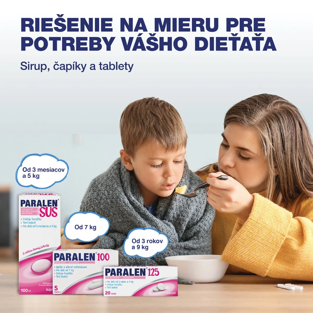 Paralen Pre deti 125 mg 20 tbl