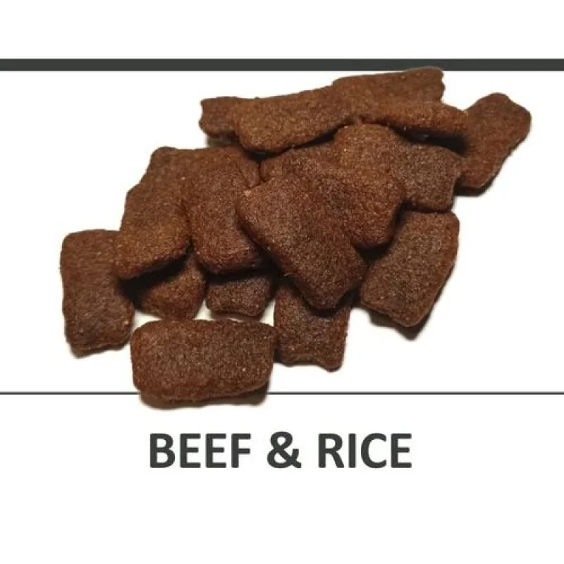 DELIKAN CD Beef and Rice 25/10 1kg Kompletné superprémiové krmivo s hovädzím mäsom a ryžou pre psov stredných a väčších plemien