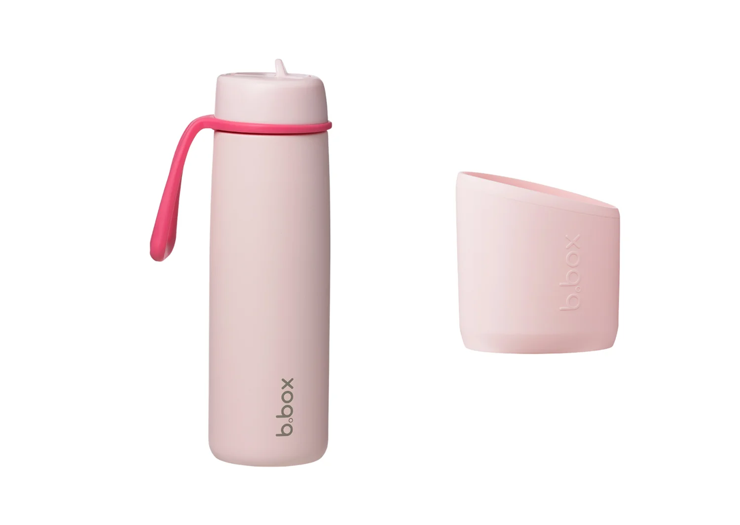 Termofľaša so slamkou 690 ml a chránič pink paradise