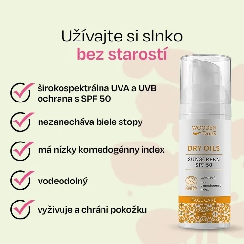 WOODENSPOON OPAL.KREM TVAR DRY OILS SPF50 50ML 50 ml