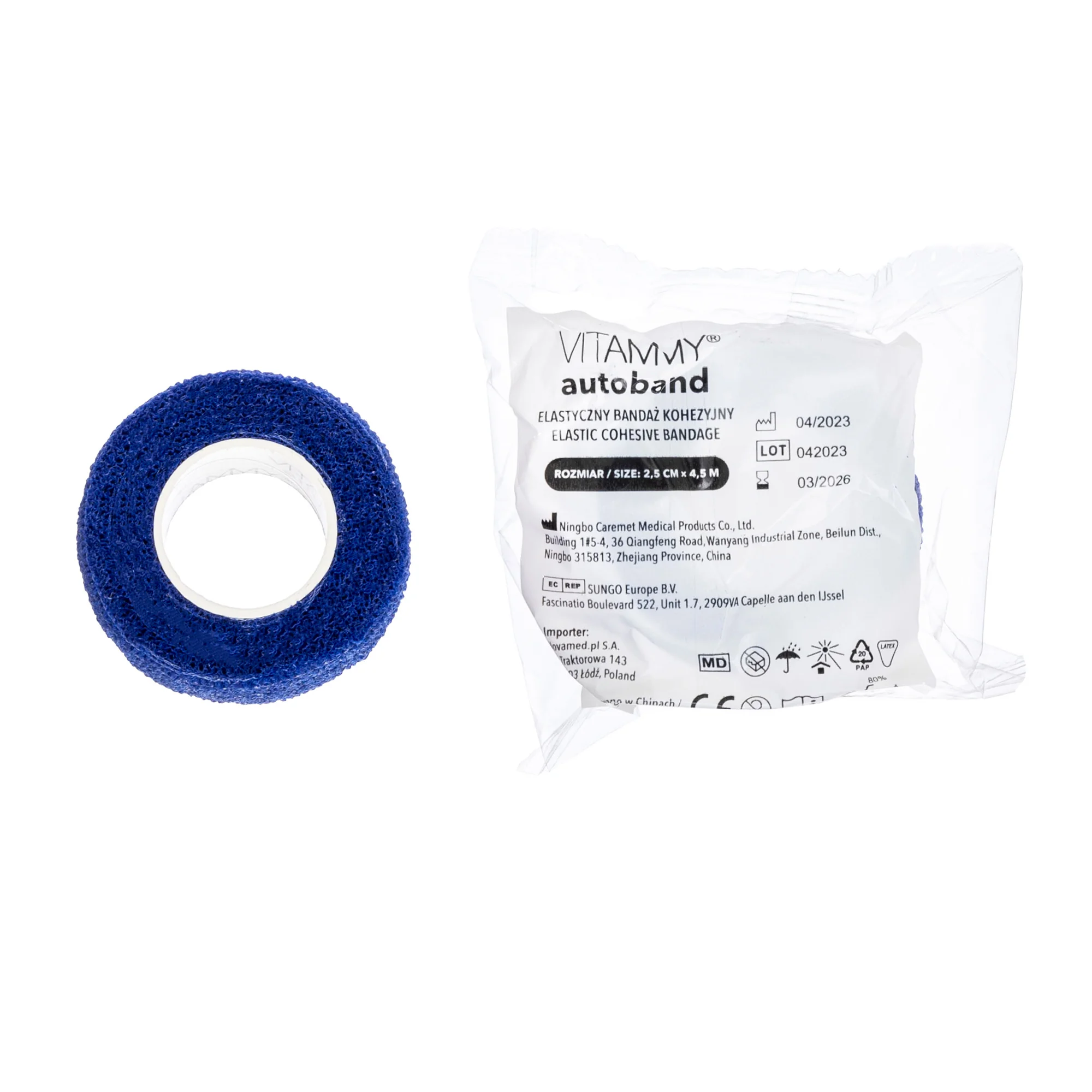 VITAMMY Autoband samolepiaca bandáž modrá 2,5 cm x 450 cm