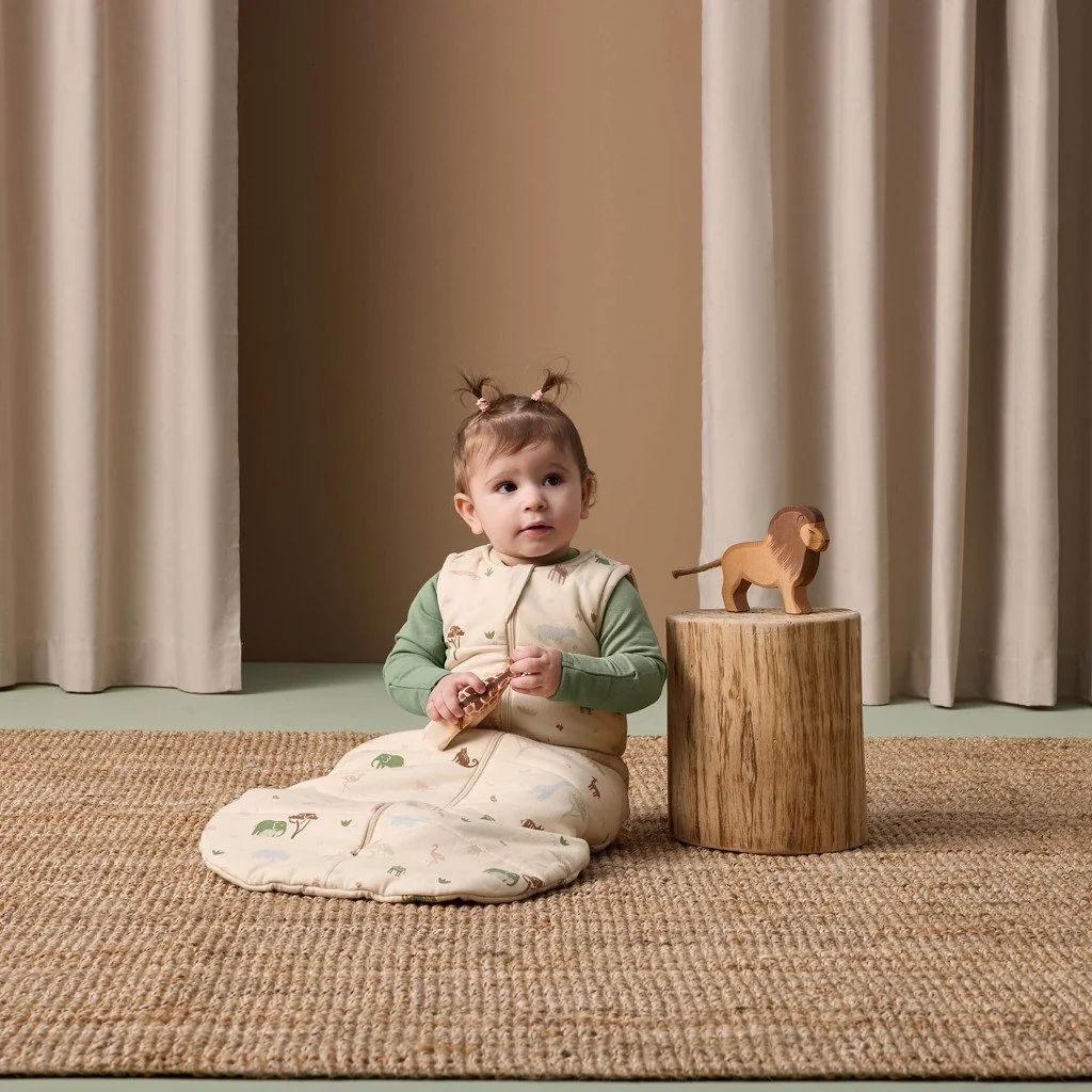 Vak na spanie organická bavlna Jersey Savannah 3-12 m, 6-10 kg, 2,5 tog