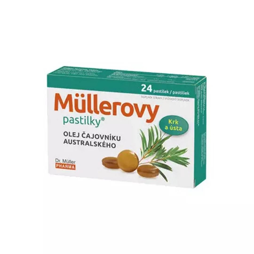 DR.MULLER pastilky s olejom čajovníka austrálskeho 24ks
