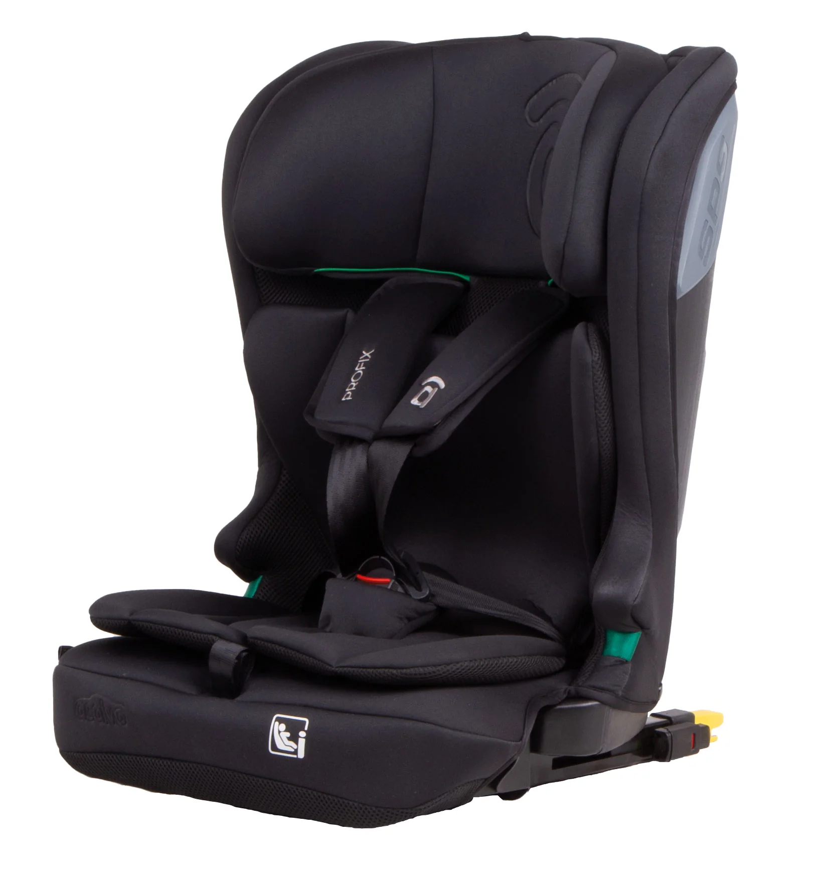 Asalvo PROFIX autosedačka i-Size 76–150 cm ISOFIX, čierna