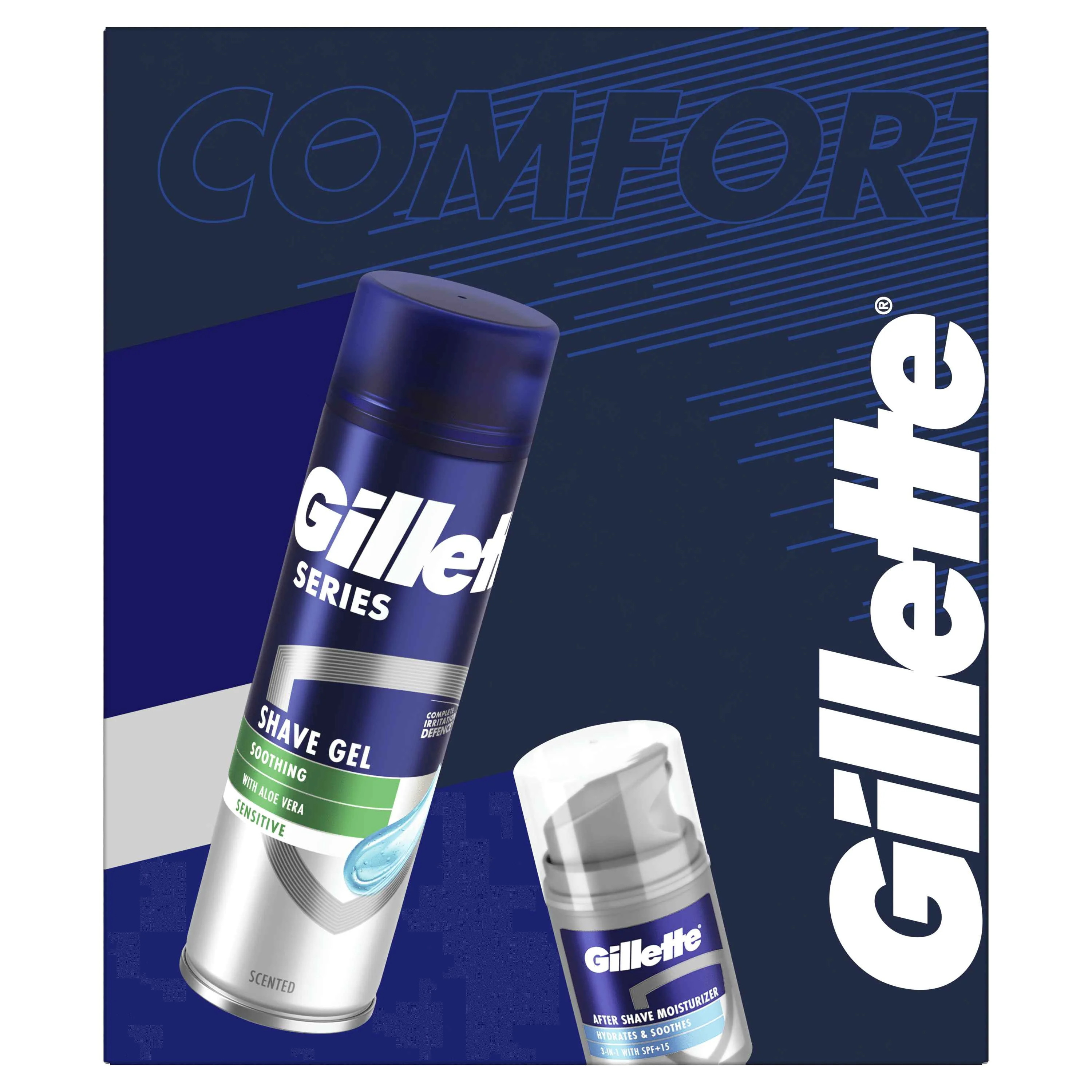 Gillette Series Gél Na Holenie + Hydratačný Balzam Darčeková Súprava 1×1ks, darčeková sada na holenie