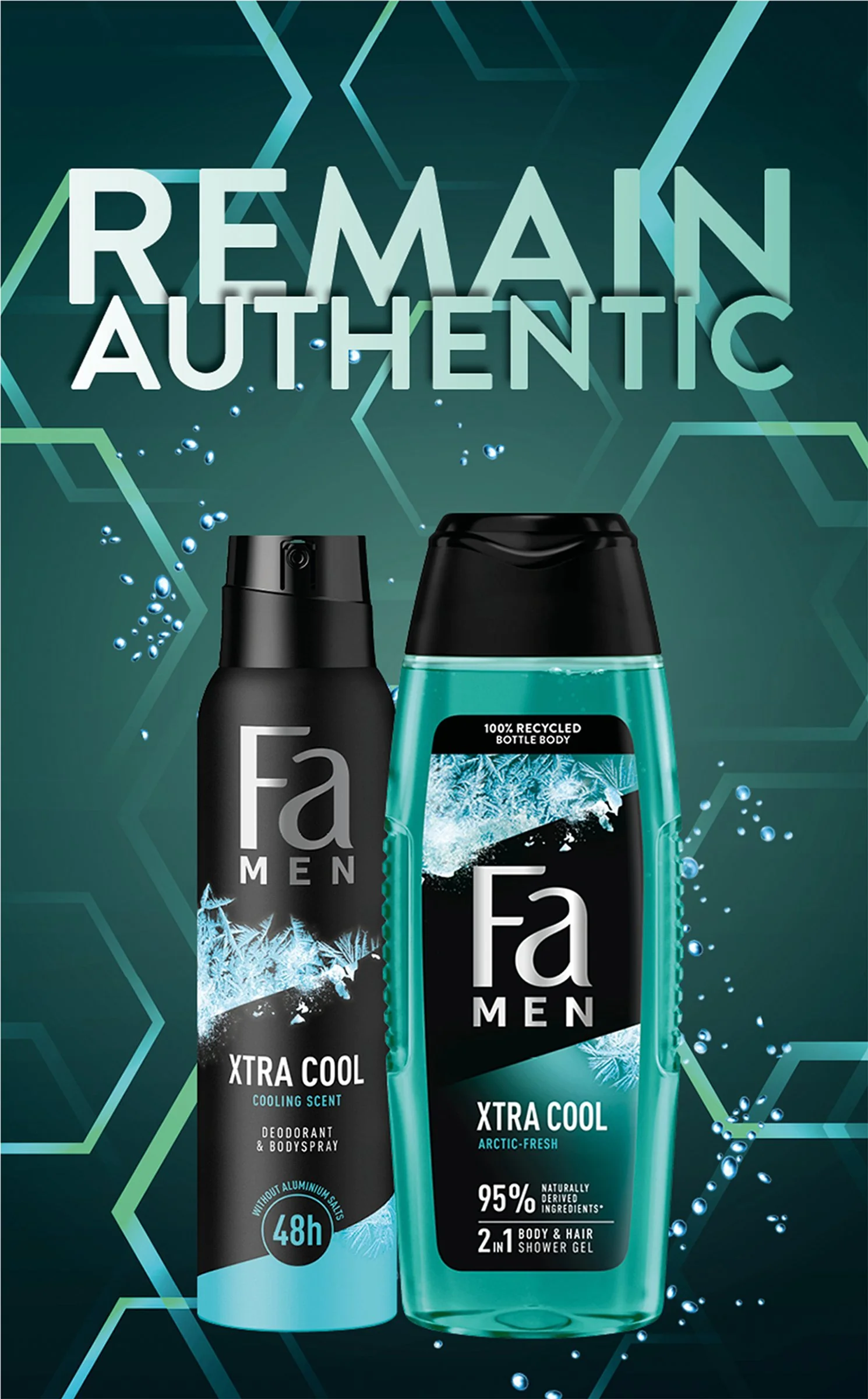 Fa k. MEN Remain Authentic (sg250ml+ deo150ml) 1×1 ks, darčeková sada