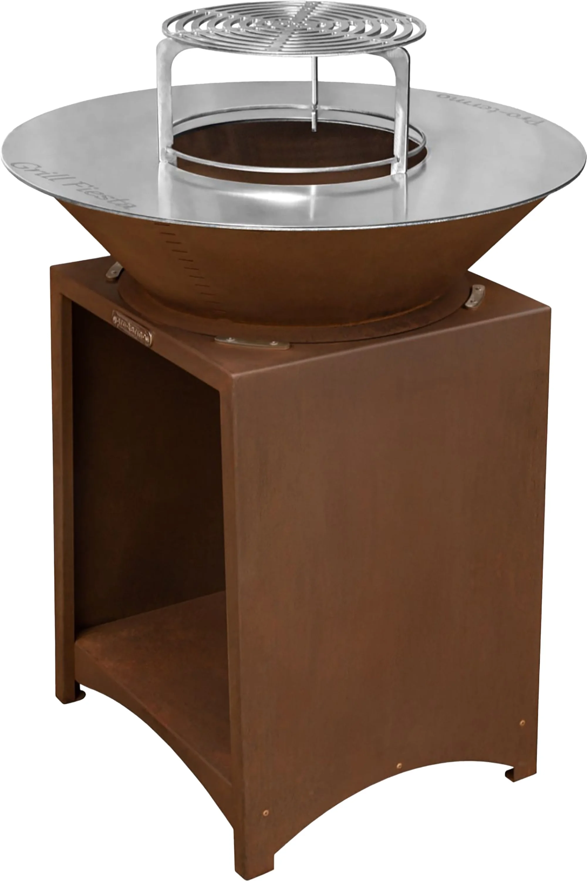 Strend Pro gril s ohniskom Fiesta, 1 ks Oceľ, prevedenie rust, priemer 75 cm