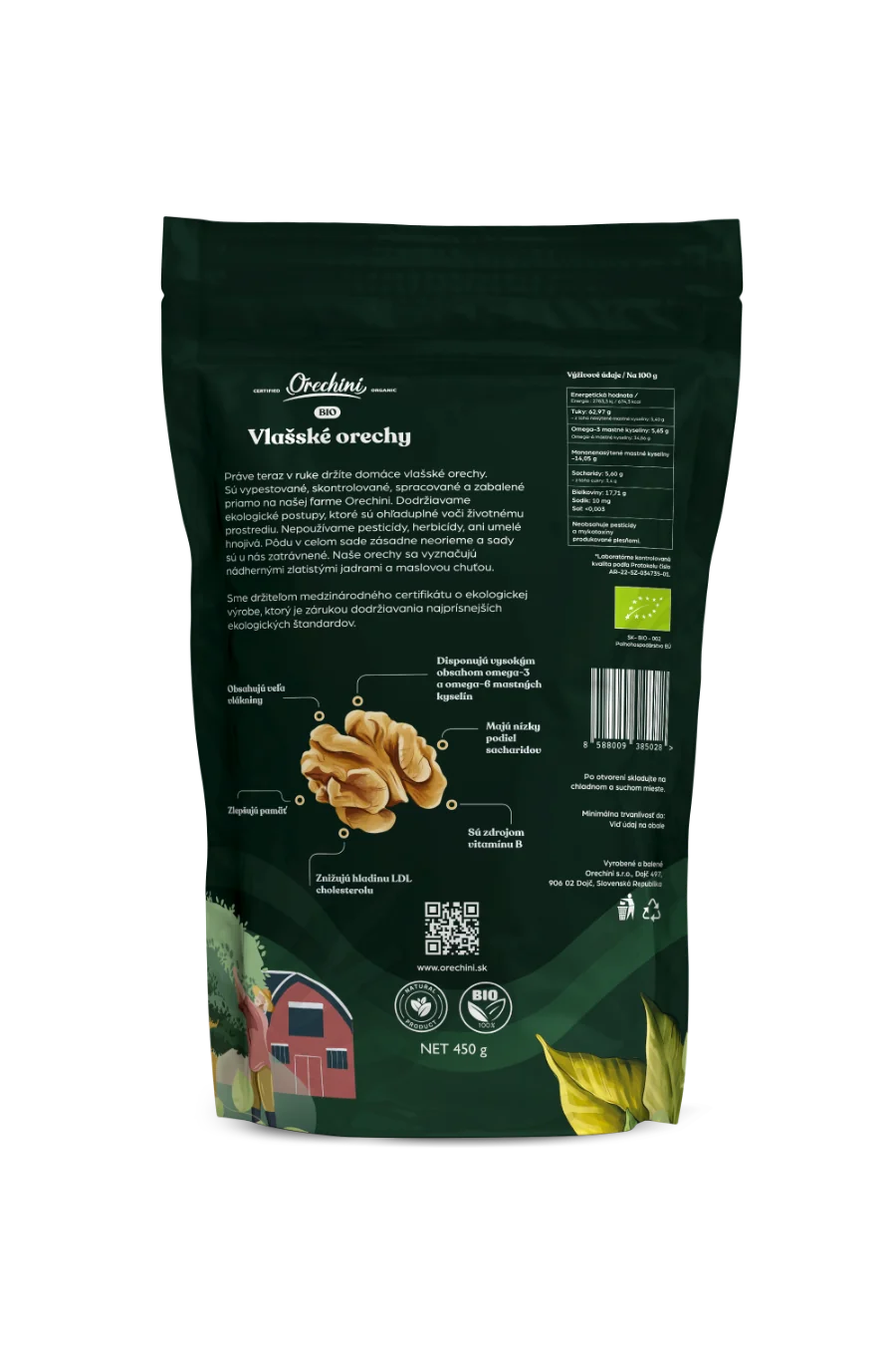 BIO Vlašské orechy 450g