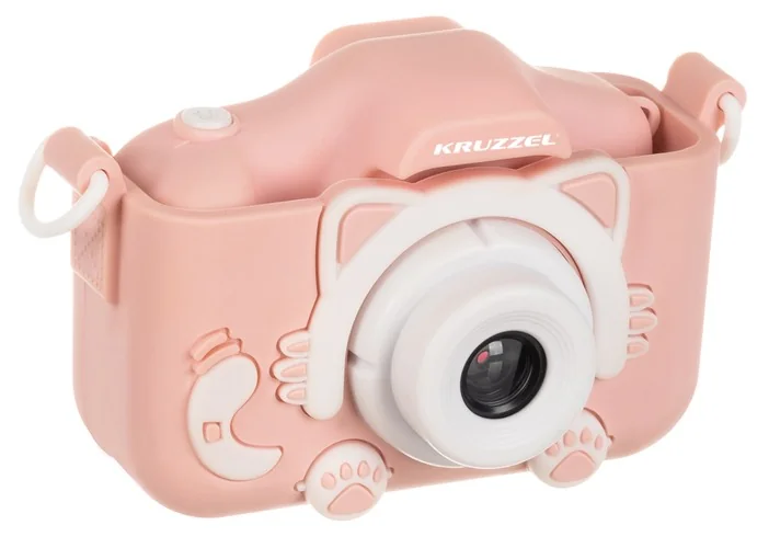 Detský digitálny fotoaparát mačka 16 GB, ružový
