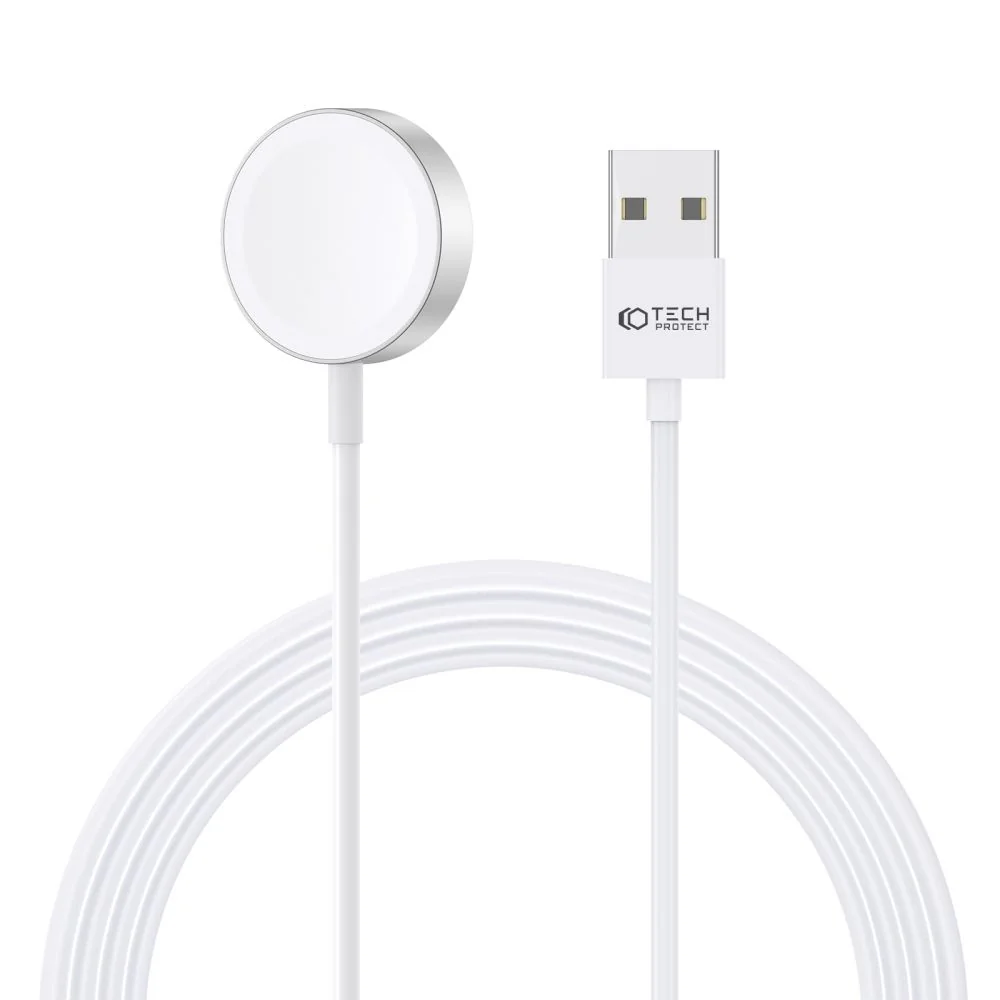 Tech-Protect Ultraboost USB magnetickĂˇ nabĂ­jaÄŤka na Apple Watch 1.2m biela