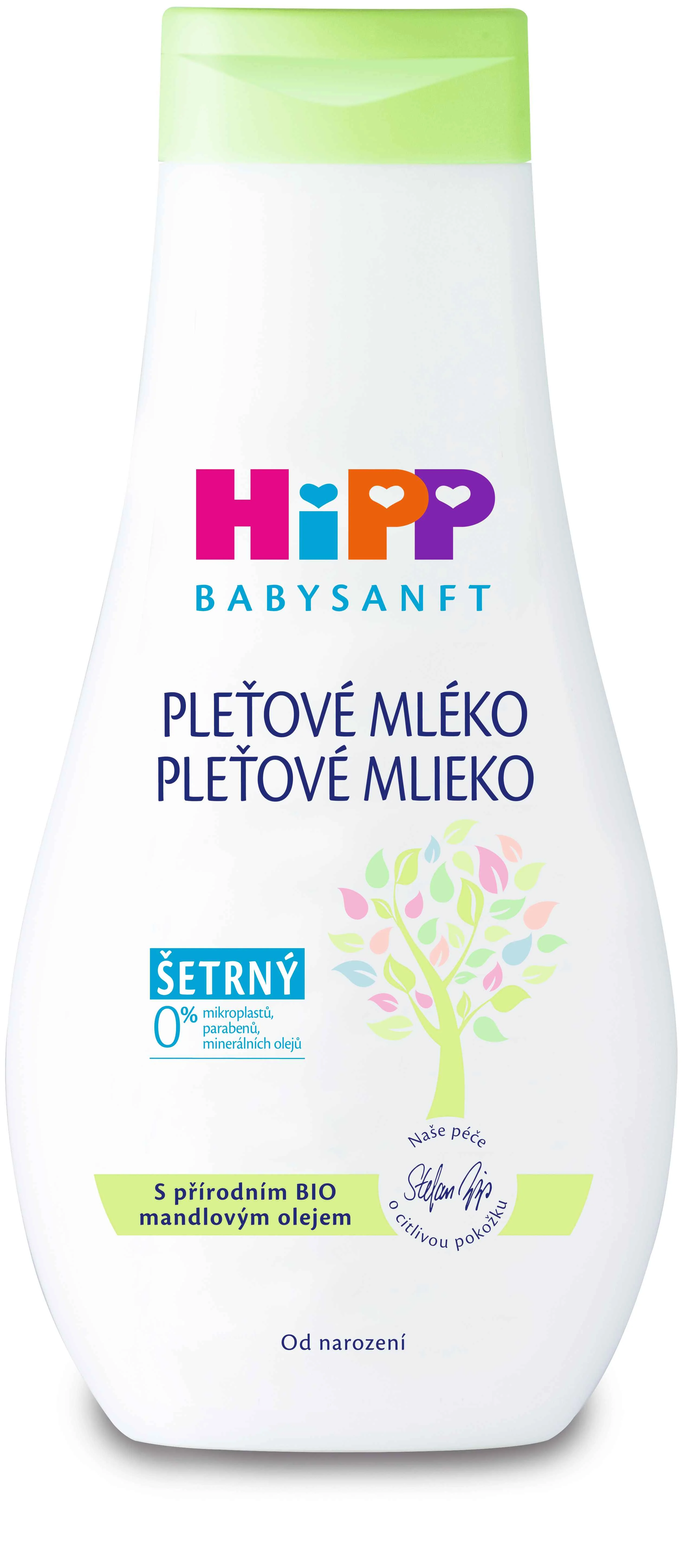 HiPP Babysanft Pleťové mlieko 1×350 ml, pleťové mlieko pre bábätká