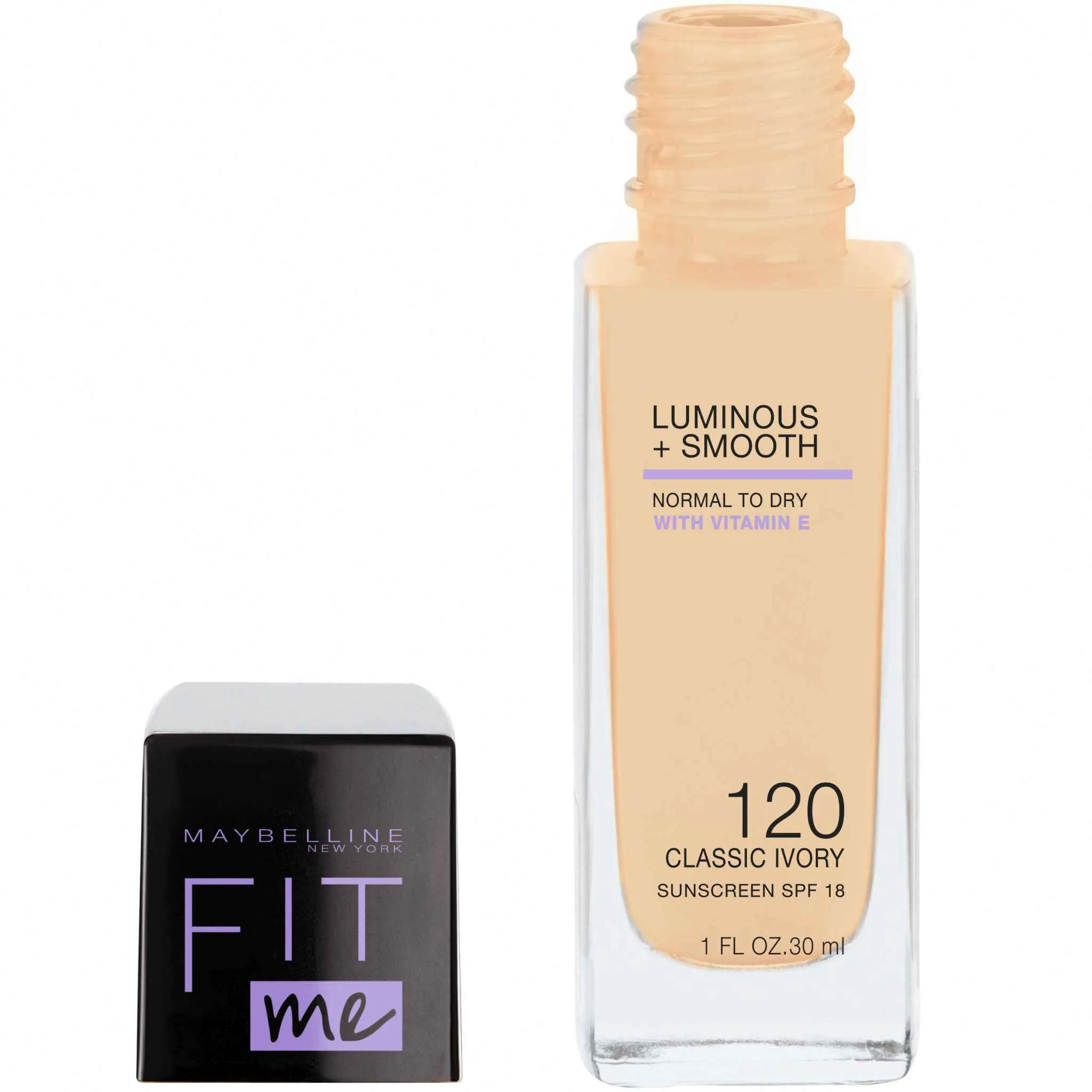 Maybelline New York Fit me Luminous + Smooth 120 Classic Ivory make-up 1×30 ml, make-up