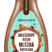 Allnature Arašidový Krém S mliečnou Čokoládou 260g