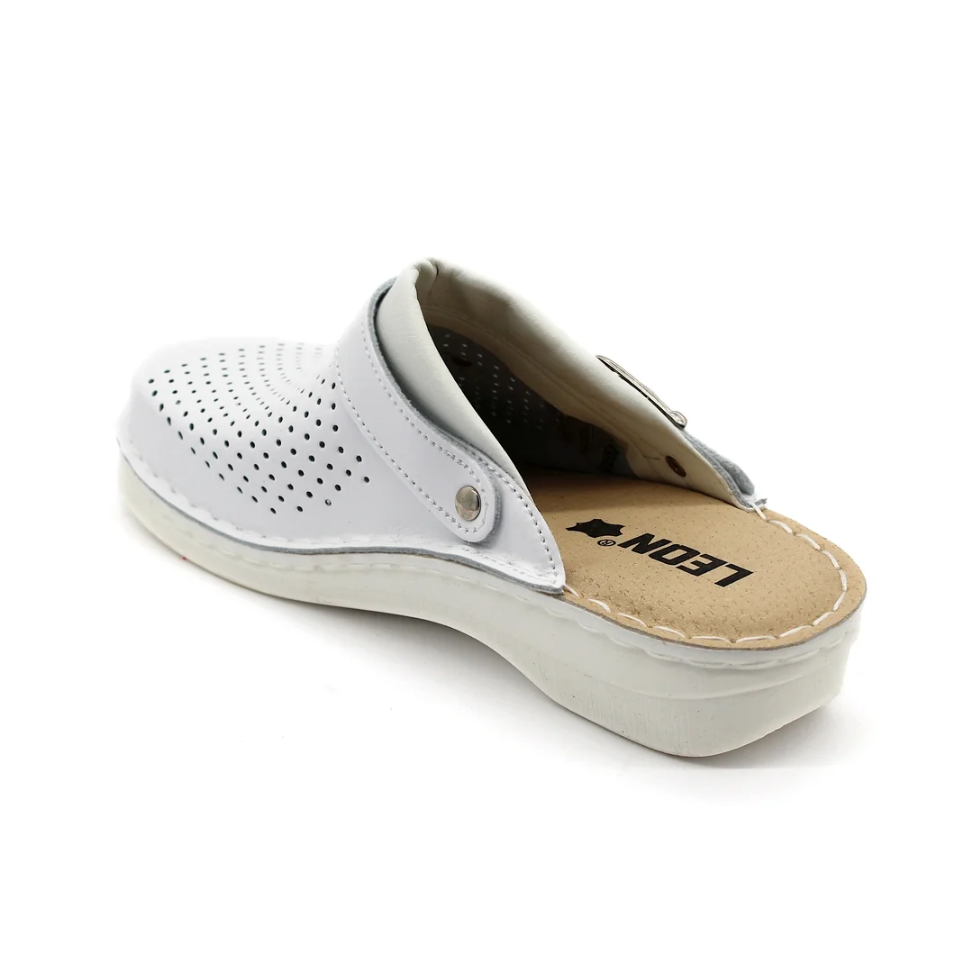 Leon V202 Dámska pracovná celokožená zdravotná obuv 38 - 24cm, čierna, 3,5 cm