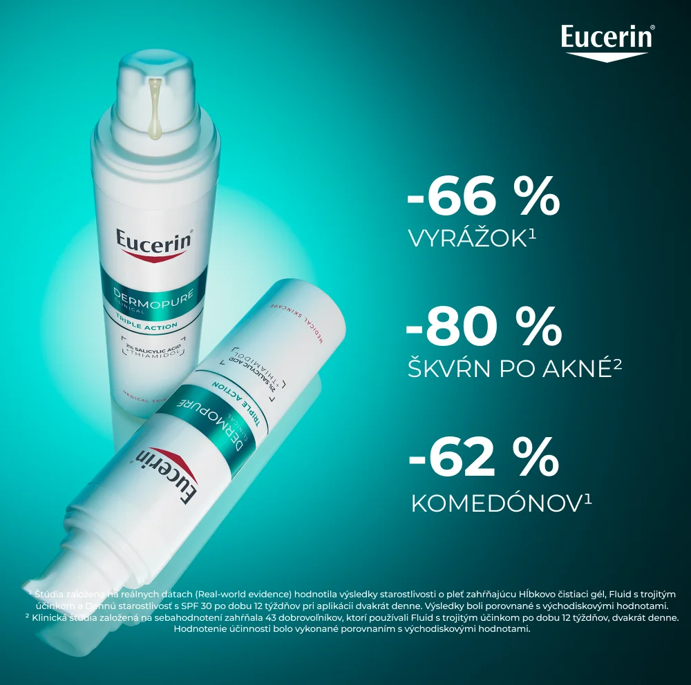 Eucerin DERMOPURE CLINICAL Pleťový fluid s trojitým účinkom 40 ml