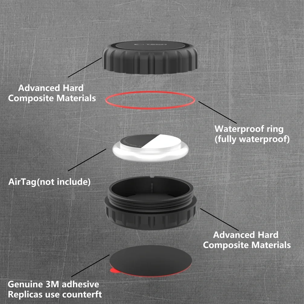 Tech-Protect 3M Pouch puzdro na Apple AirTag 1 / 2, čierne