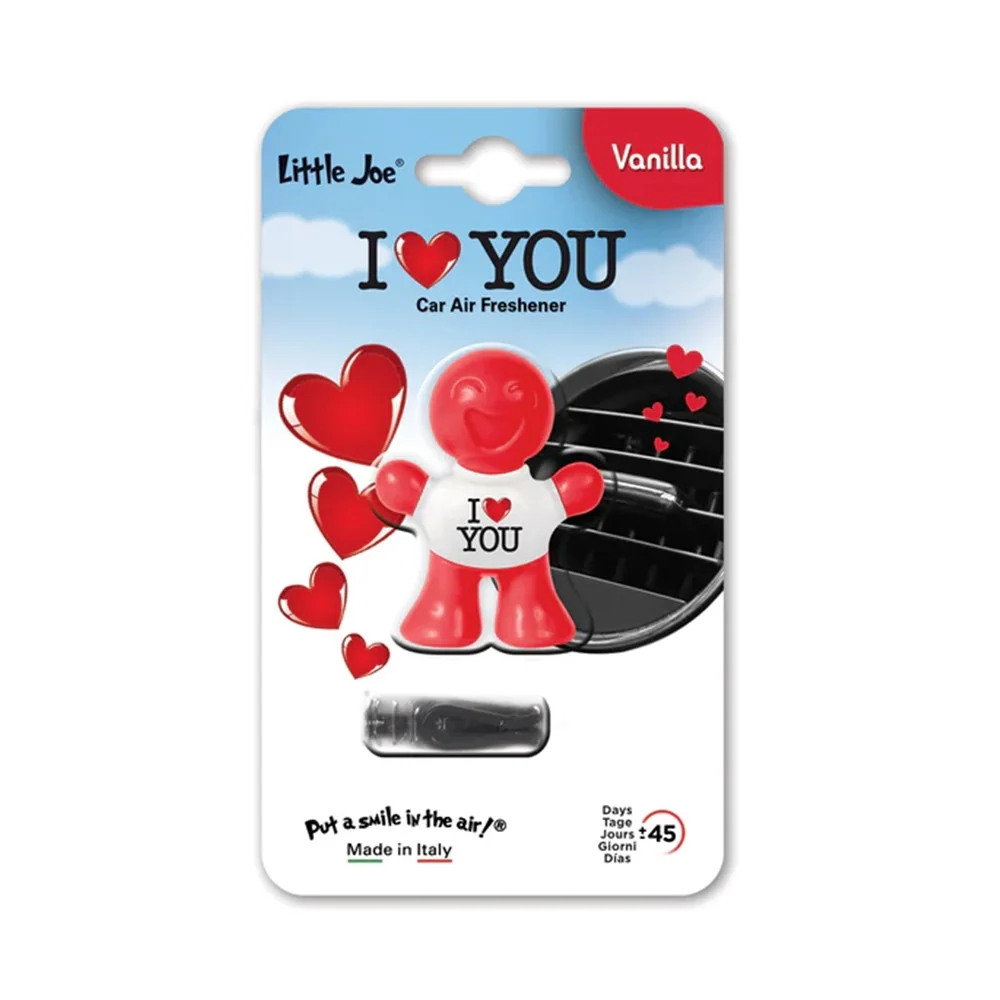 Little Joe 3D Vanilla I Love You 1×1 ks, osviežovač vzduchu