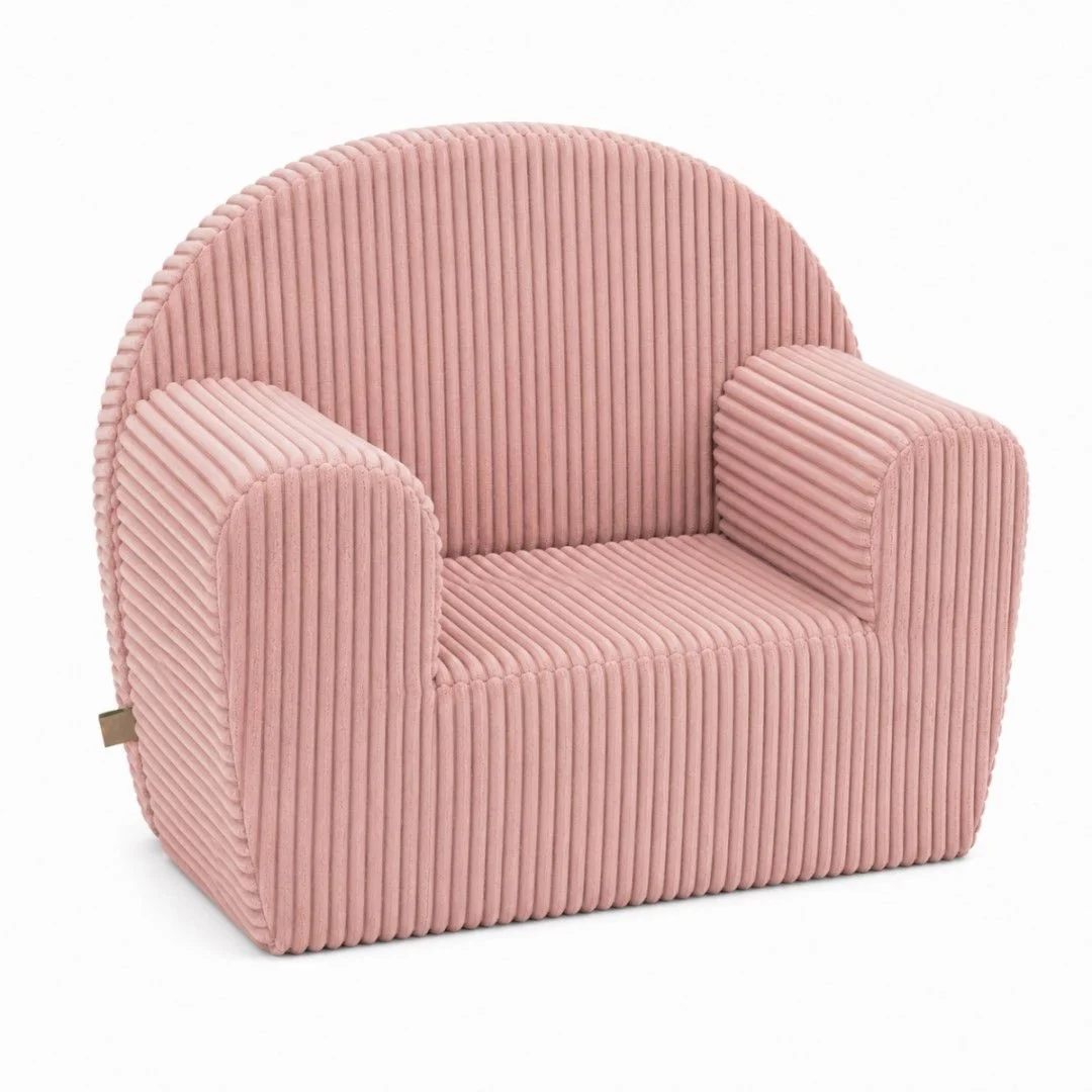 Detské kresielko Velvet s bočným vreckom Baby Nellys, pudrovo ružová