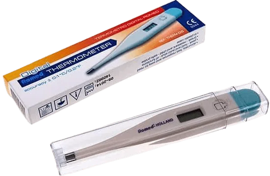 ROMED Teplomer digitálny 1×1 ks, 3 spôsoby merania teploty