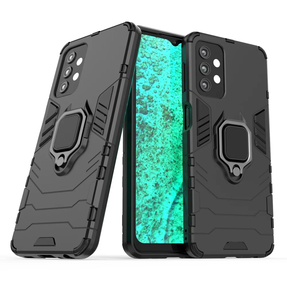 MG Ring Armor plastový kryt na Samsung Galaxy A32 5G, čierny