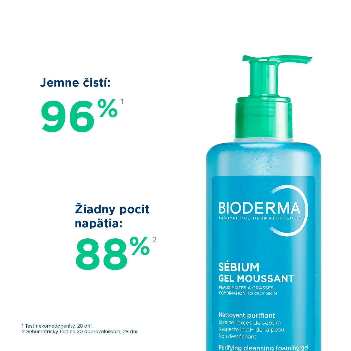 BIODERMA Sébium Gel moussant čistiaci gél na zmiešanú a mastnú pleť 200 ml