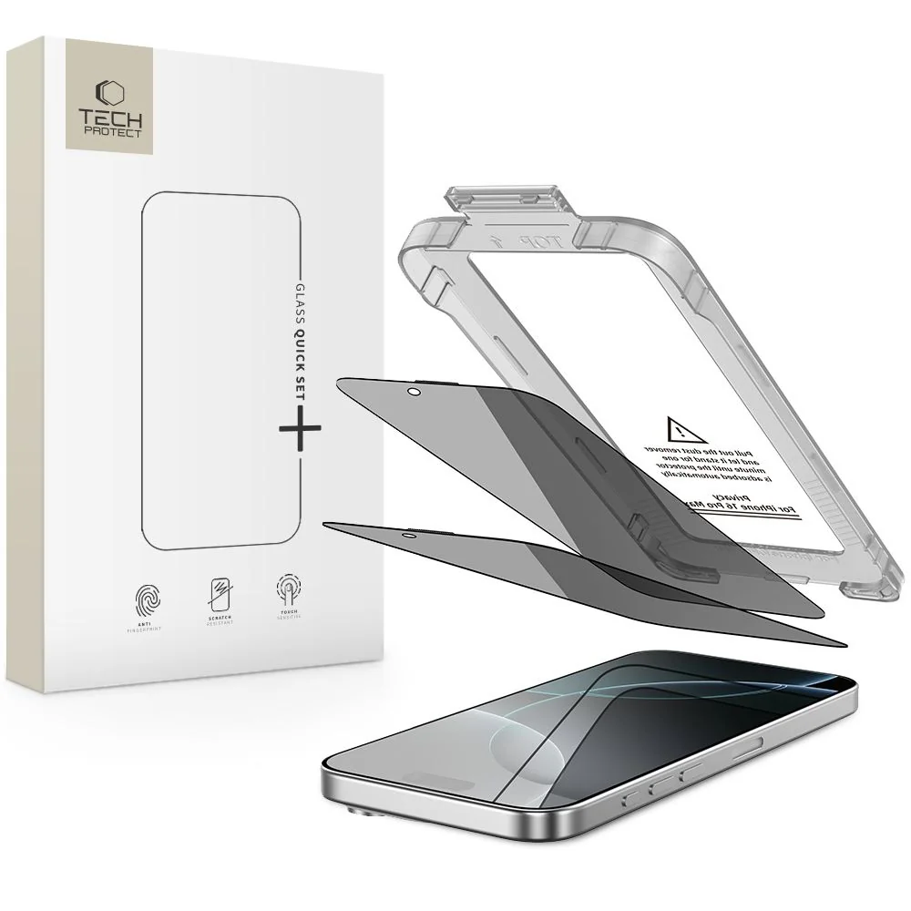 Tech-Protect Quick Set Spy 2x ochranné sklo na iPhone 16 Pro