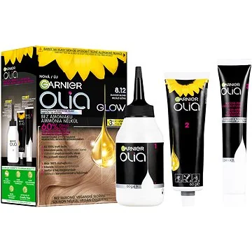 Garnier Olia Glow permanentná farba na vlasy 8.12 Dúhová blond 1×1 ks, farba na vlasy
