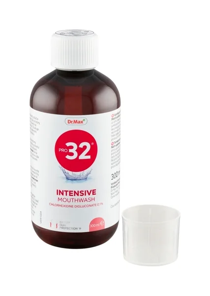 Dr. Max PRO32 Ústna voda Intensive 1×300 ml, ústna voda s s antibakteriálnou zložkou