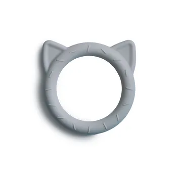 Mushie silikónové hryzátko CAT stone 1×1 ks, hryzátko