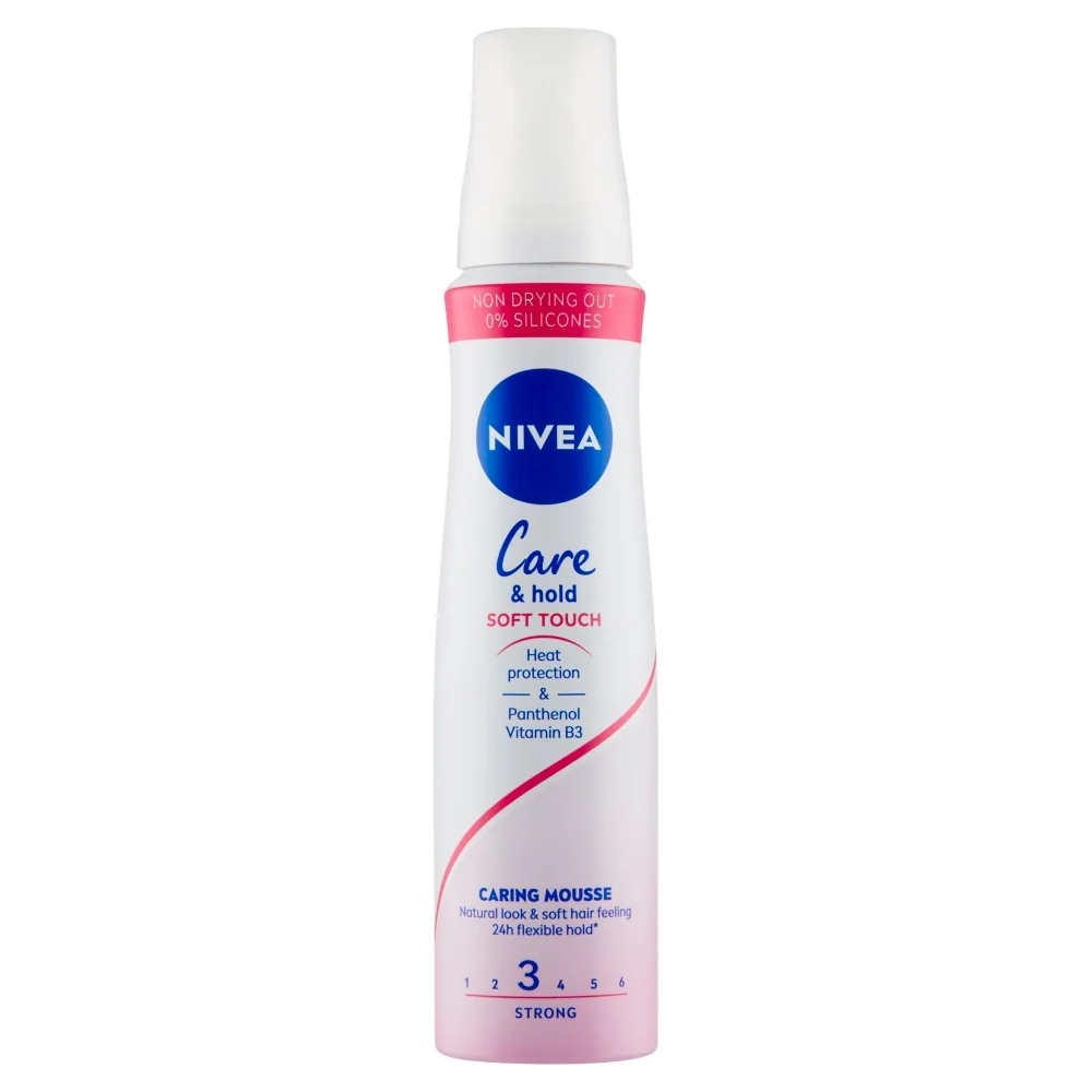 NIVEA Care & Hold Soft Touch Penové tužidlo, 150 ml