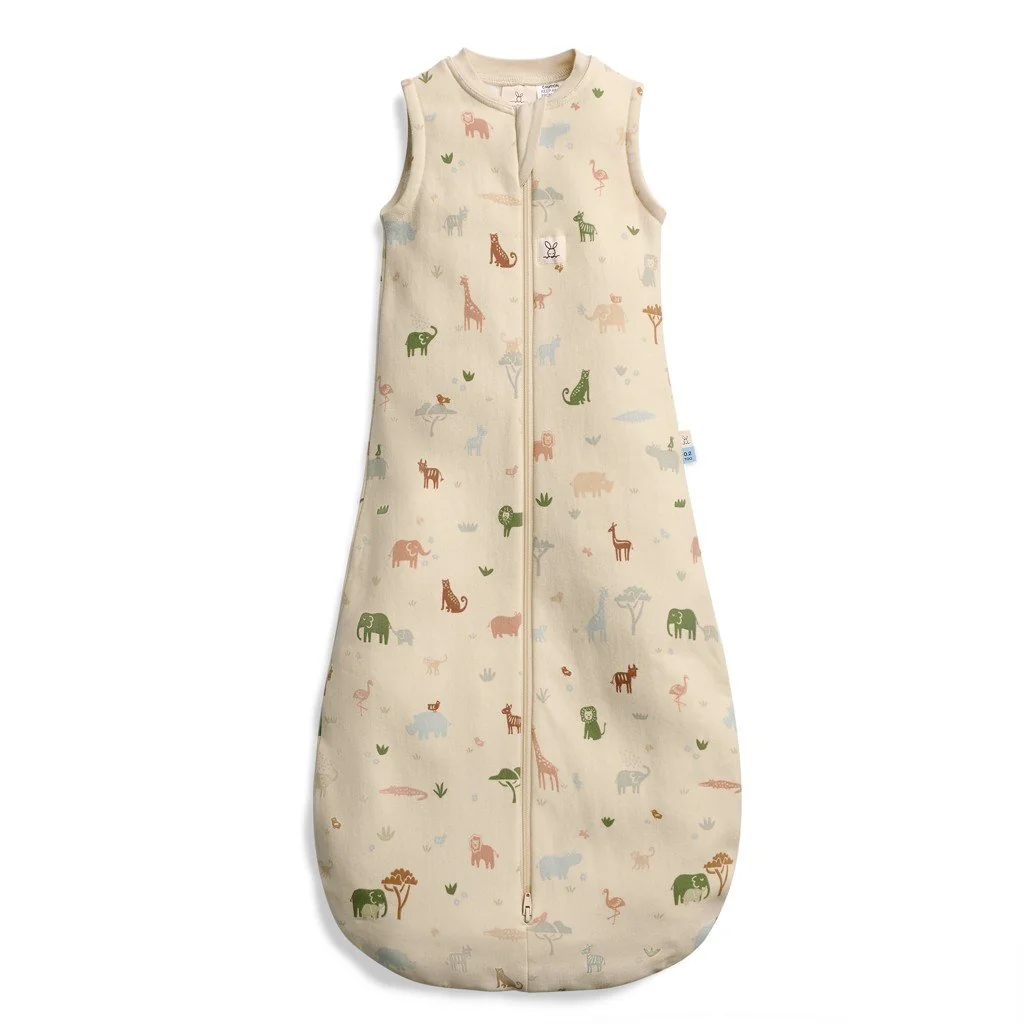 Vak na spanie organická bavlna Jersey Savannah 3-12 m, 6-10 kg, 0,2 tog