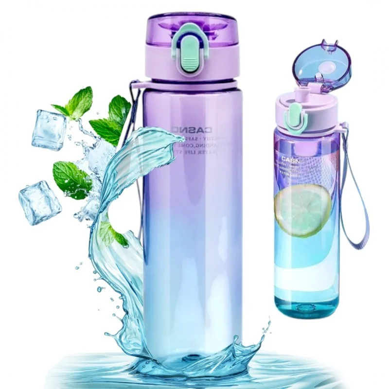 Livefy fľaša na vodu Hydra 560ml, fialová / modrá
