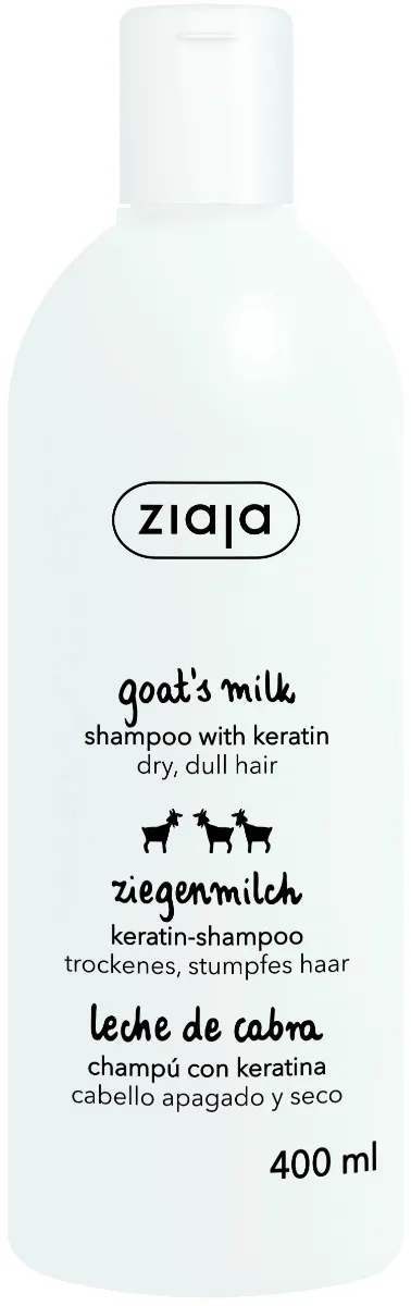 Ziaja - šampón posilňujúci s keratínom a proteínmi kozieho mlieka