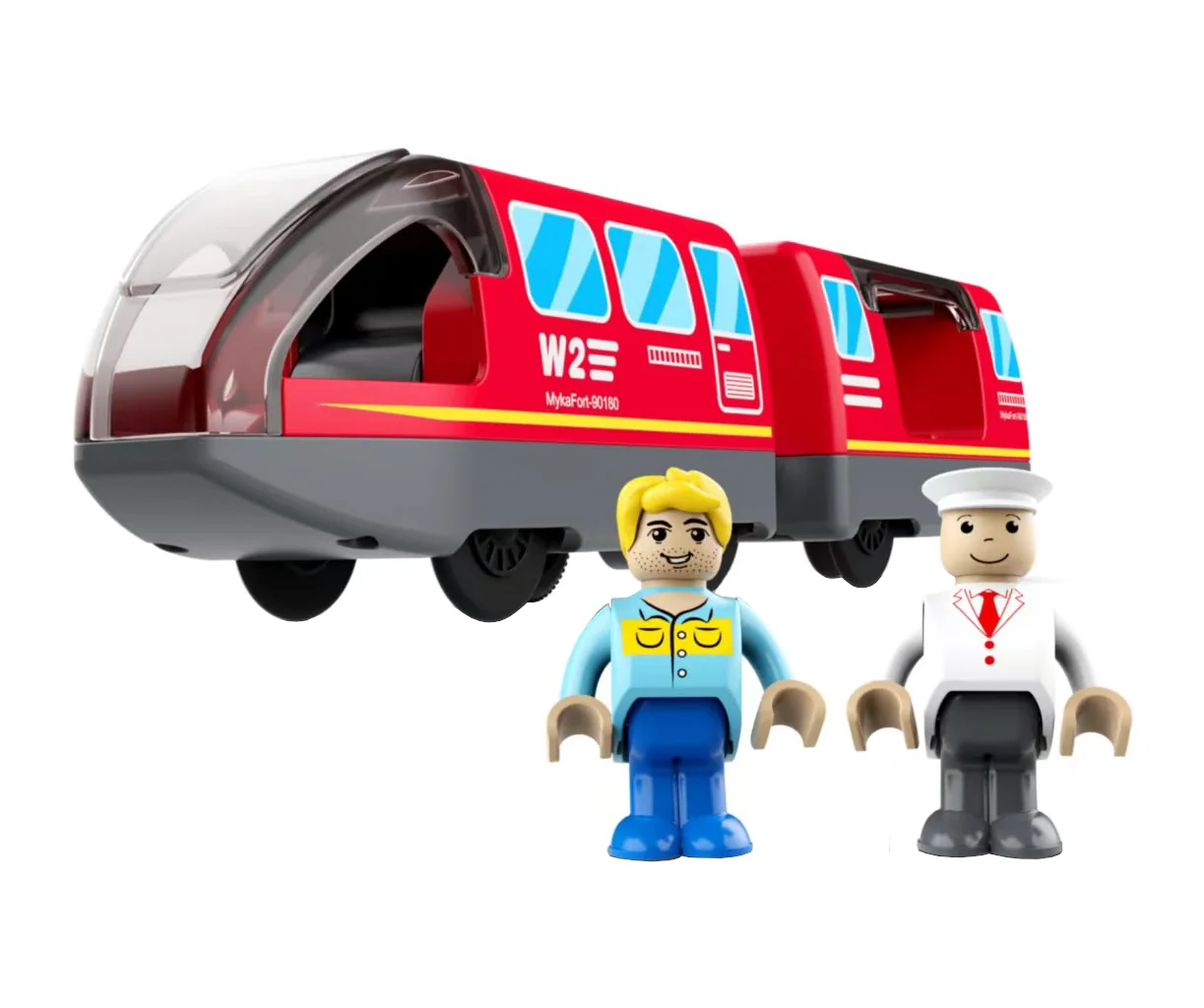 2Kids Toys Elektrický mestský vlak červený