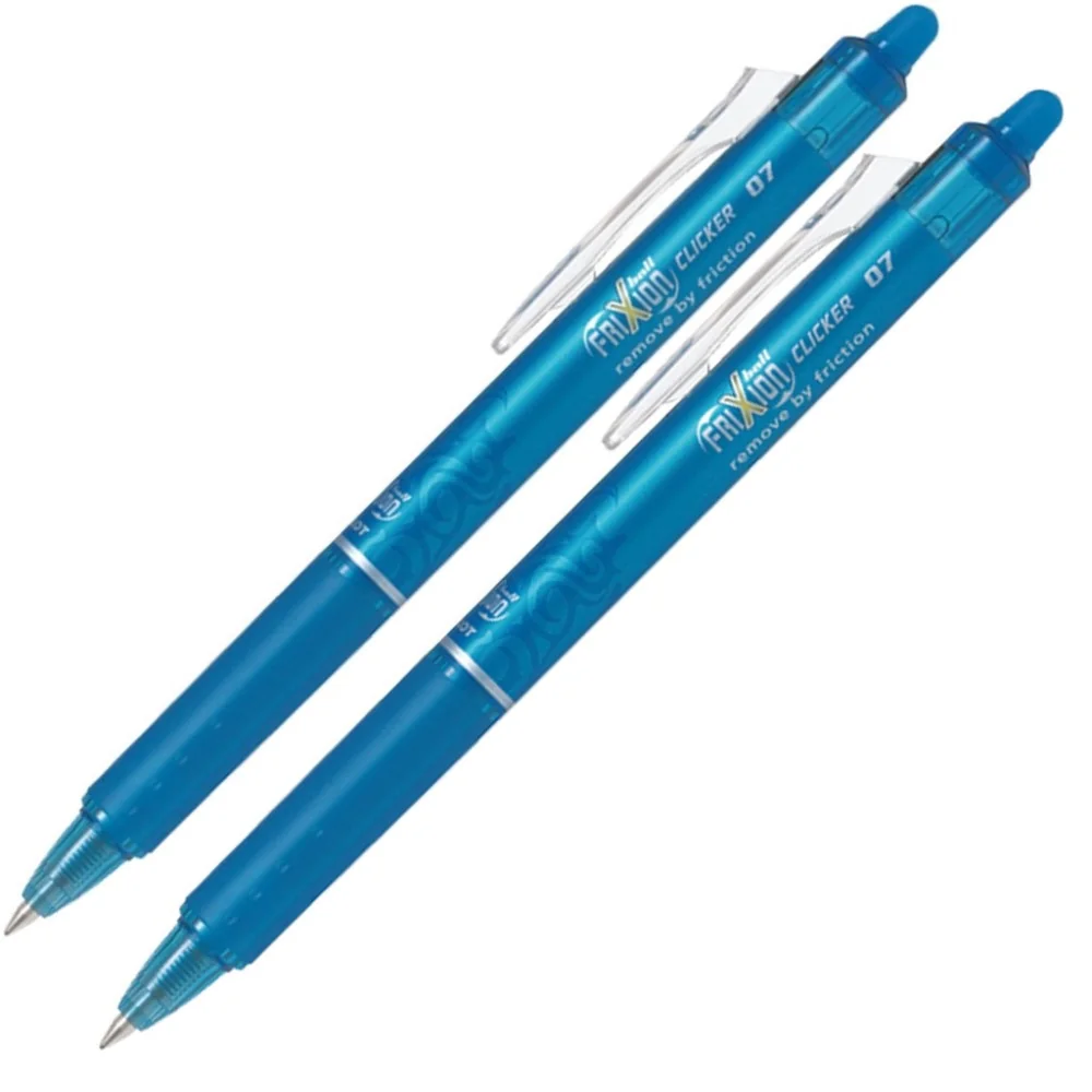 Pilot Frixion Clicker gumovacie pero 0.7 mm, svetlo modré 2ks-Pilot