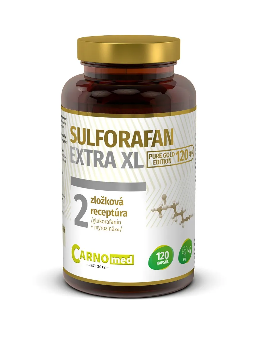 CARNOMED SULFORAFAN EXTRA XL PURE GOLD E. 120CPS 1×120 cps