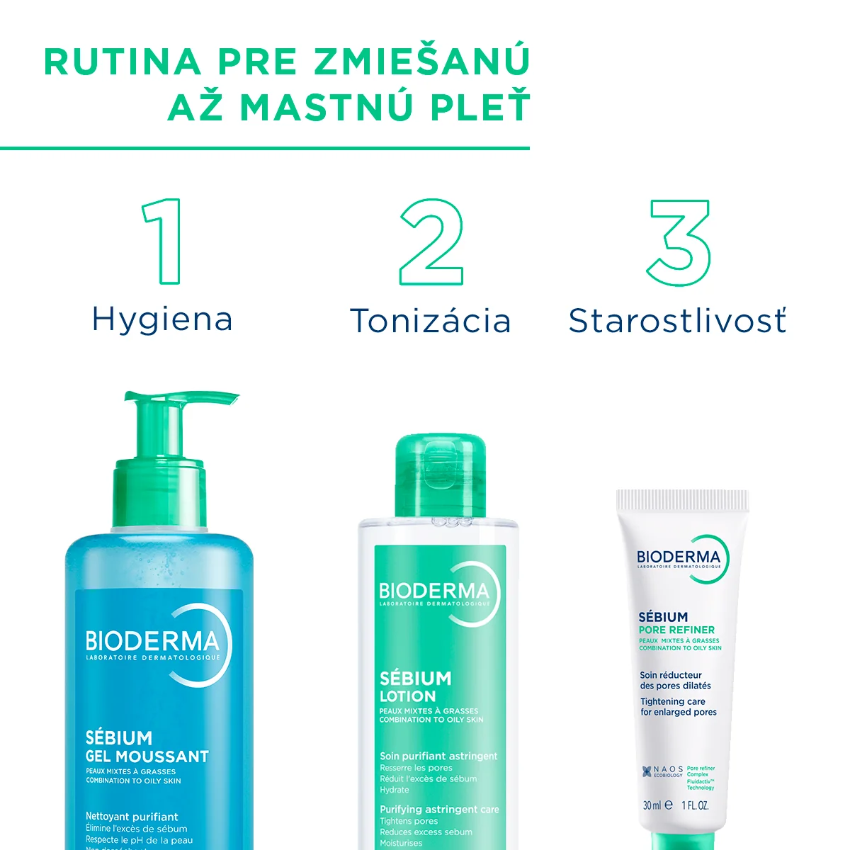 BIODERMA Sébium Lotion hydratačný booster na mastnú pleť 200 ml