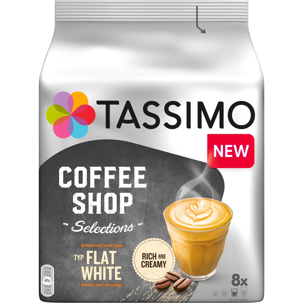Tassimo Flat White 1×8 ks, kávové kapsuly